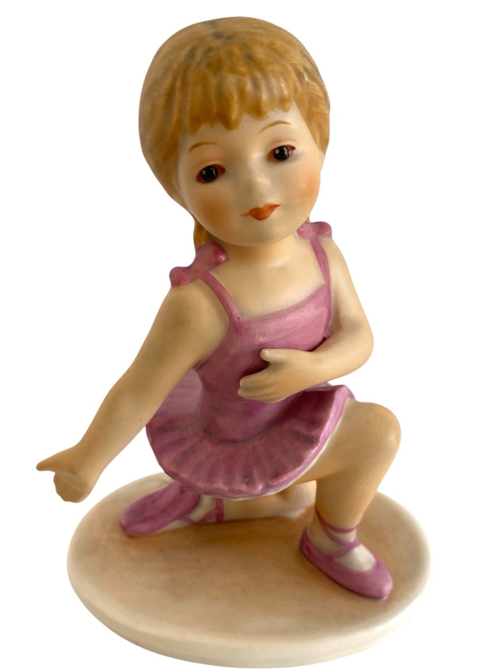 Rare Vintage 1983 Goebel “Todays Children" Ballerina in Pink Tutu Dance Figurine